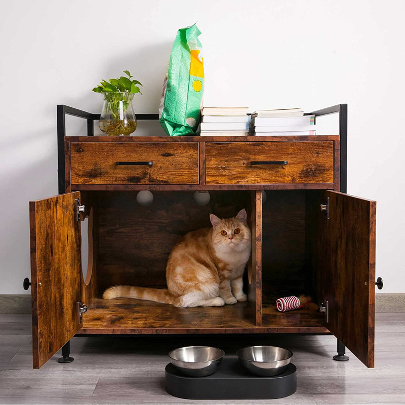 Hidden cat litter box orders furniture